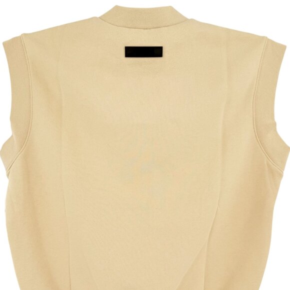 Essentials Fear Of God Unisex Sand V-Neck Sleeveless Vest Sweatshirt Size XS NWT - Picture 4 of 11